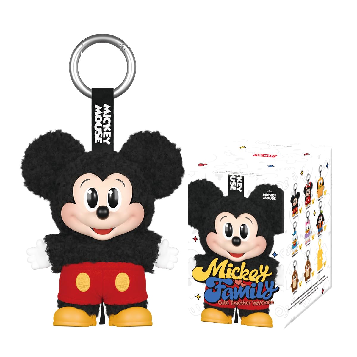POP MART Mickey Family Cute Together Keychain Series Figures de